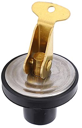 Qiilu Ablassschraube für Boote Drehen 19mm Kompressions-Ablassschraube 3/4 Zoll Edelstahl Ablassschraube für Boot Messing Schraube Gummidichtung Boot Yacht Marine Zubehör(1/2 inch (2974B))