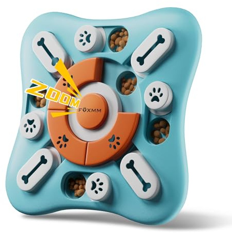 FOXMM Juguetes de Rompecabezas para Perros, Juguetes interactivos para Entrenamiento de coeficiente Intelectual y enriquecimiento Mental, Divertido Juguete chirriante para Perros y Gatos pequeños