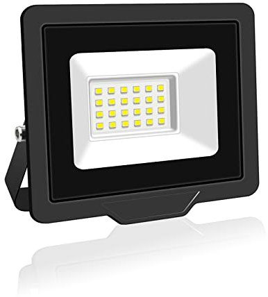 PICAA Faretto LED da Esterno, 20W Faro da Lavoro a LED Bianca Caldo, luce di sicurezza LED,Proiettore Super Luminoso, Proiettore da Costruzione per Campeggio, Riparazione Auto, Escursionismo e Pesca