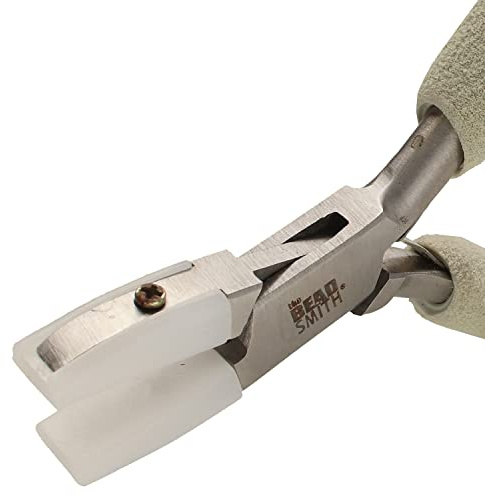 The Beadsmith Flache Nylon-Backenzange, 139 mm, Komfortgriff mit Doppelblattfedern
