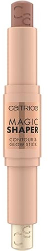 Catrice Magic Shaper Contour & Glow Stick, konturpenna, nr 020, flerfärgad, definierande, omedelbart resultat, naturlig, vegansk, utan parfym, utan alkohol, utan parabener, 1-pack (9 g)