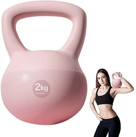 PW TOOLS Kettlebells für Krafttraining | 4,4 lb Wide Grip Kettlebell Übung Fitness Gewicht | Kurzhantel-Fitnessgeräte für das Home Gym Räumungstraining und -übungen, geeignet für Frauen