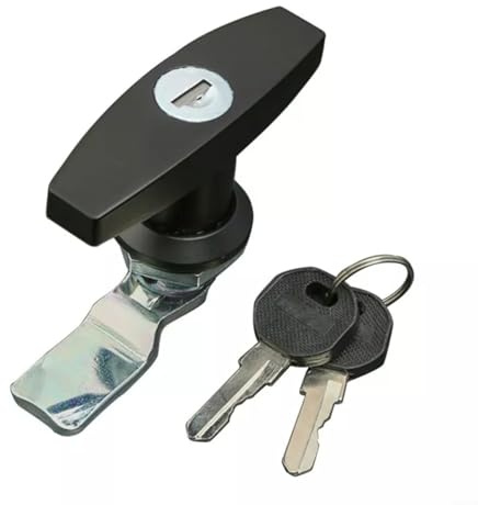 Sileduove serrure en T, design inoxydable, antivol, résistant aux intempéries, robuste, noir, clavier à boutons, serrure, armoires, armoires électriques, remorques, camping-cars, boîtes à outils