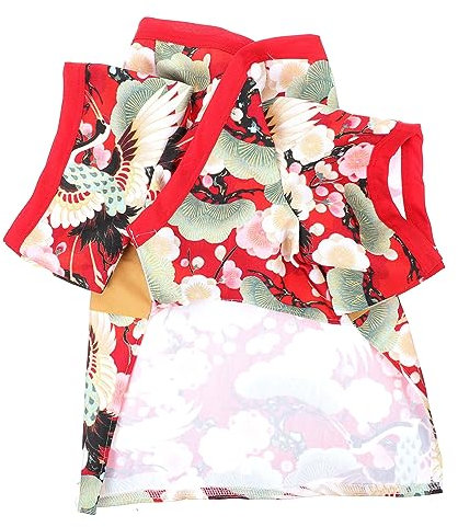 BESPORTBLE Japanischer Hundekimono Für Haustierkleidung Katzenkimono Atmungsaktiv Hautfreundlich Reißfest Geeignet Für Besondere Anlässe