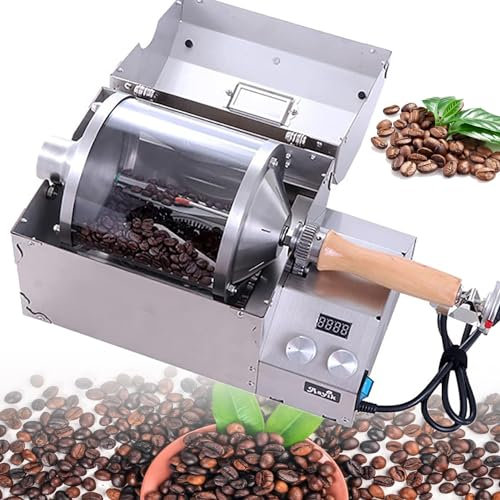 PUFAHAU Tostadora de café de 1200 W para Uso doméstico, tostadora de café de Aire Caliente eléctrica pequeña de 500 G, tostadora de café Profesional para restaurantes, horneado de gra
