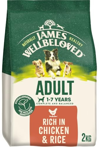 James Wellbeloved Dog Adult Hypoallergenic Dry Food Chicken and Rice 2 kg