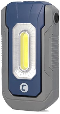 cartrend LED-arbet 300 lumen ytljus, 6 500 Kelvin färgtemperatur, lutbar arbet med magnetisk bas och robust ABS-hölje 1500 mAh batteri, ljustid upp till 9 timmar
