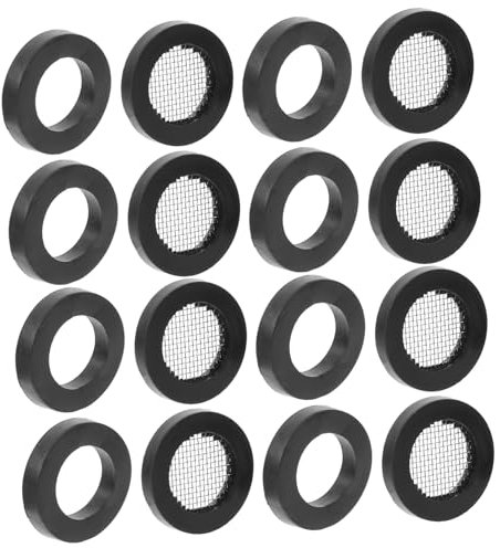 Garneck Filter Gasket Black Rubber Washer for Hose for Washing Machine and Shower Hose Water Filter Replacement Ensures Tight Seal in Bathroom Kitchen Scenario