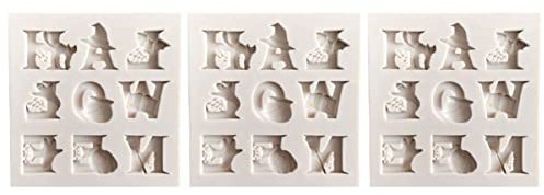 Cabilock 2 Juegos Molde Para Fondant Herramienta De Repostería Para Postres Pasteles Galletas Gelatina Tartas Barras De Chocolate Moldes Para Hornear 3 piezas * 2