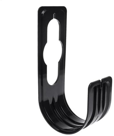 Garden Hose Holder | Wall Water Hoses Holders | Metal Spigot Hook Univers-al Black Garden Hose Pipe Holder Small Wall Mount Hook for, Backyard, Lawn