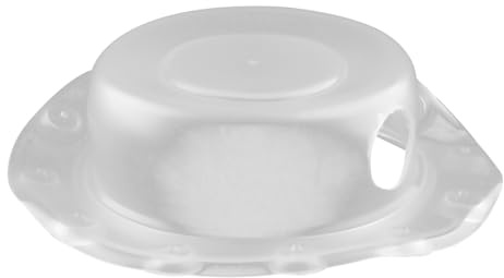 Lotsdonxia Transparent Bathtub Overflow Cover, Super-Strong Handle & 16cm Seal for Deeper Baths, Leakproof, Dishwasher-Safe, Adds Bath, Shower Water Height