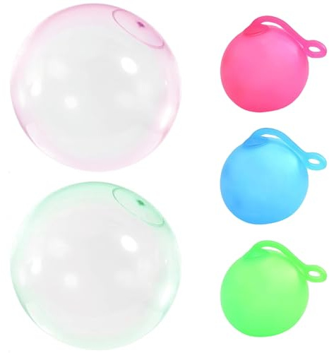 GWAWG 5 bombe d'acqua riutilizzabili e bolle gonfiabili giganti, così come palloncini trasparenti per bambini: perfetti per i bambini afternooni da giardino, feste di compleanno all'aperto