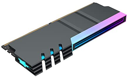 Asyduey Computer DDR4 DDR5 5V ARGB SYNC Memoria Radiatore PC RGB Colorata RAM Dissipatore Dissipatore Raffreddamento Shim Armor Nero