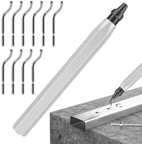 Entgrater, Entgrater mit ergonomischem Griff – Entgratwerkzeug für 3D-Druck mit 10 Messern mit hoher Geschwindigkeit – für den Heimgebrauch, Metall, PVC, Kupfer, Rohre
