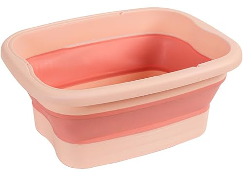 Collapsible Foot Bath, PP Plastic Foot Soaking Tub with Massage Bump Multi-Purpose Pool Feet Bath Tray for Swimming Pool Entry Above Ground Accessories, Soaker