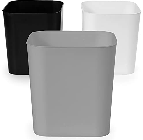 Everest Adv 10 Cestini da Tavolo per Rifiuti Colazione – Ideale per Tutte le Strutture Ricettive | Mini Pattumiera da Tavolo | Colori Misti Bianco-Grigio-Nero