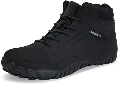 Chaussure Hiver Femme Barefoot Shoes Hiver Bottes Homme Confortable(073Noir，40EU)