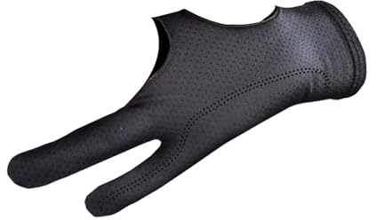 Drawing Glove, 2 delar med två fingertoppar, 8,19 x 3,35 tum höger och vänster hand andas artist wraps to graphic tablets, pappersskissning, digital ritning för studenter, Professionals