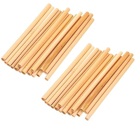 AKOOSY Nachfüllbare Bienenröhren 100 Stück Schilfrohr 15cm Länge 0,5-0,8cm Durchmesser Ersatzrohre Für Bienenhäuser Imkerei Im Garten Und Balkon