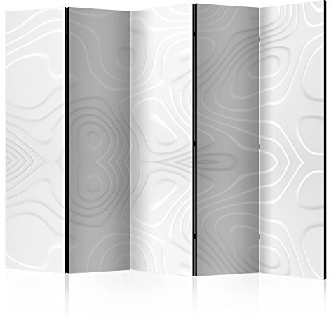 RAUMTEILER/PARAVENT B&D XXL - Abstrakt, 225x172 cm, 5-teilig, Wohnzimmer | Mobiler Sichtschutz, sofort einsatzbereit, Holzrahmen, ideal fürs Wohnzimmer oder Büro, geruchsneutral, lichtbeständig