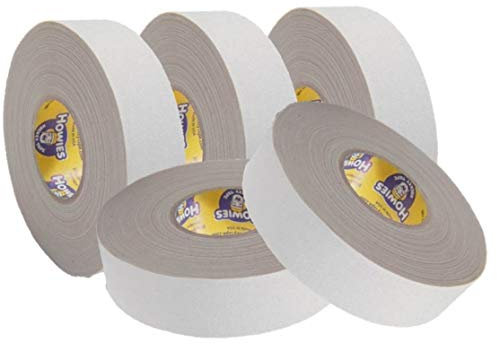 Howies 5X Schlägertape Profi Cloth Hockey Tape weiß 25mm f. Eishockey, je 22 m