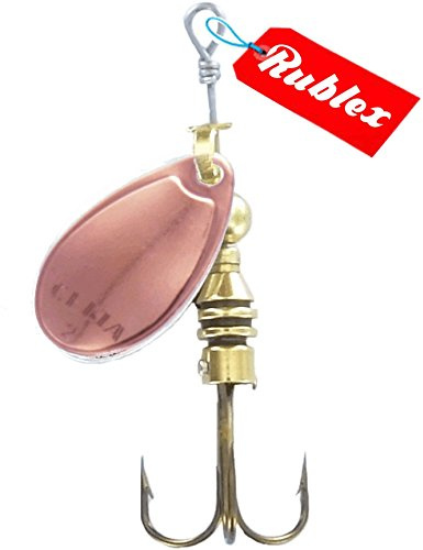 RUBLEX - 5 Cucharillas de Pesca Celta-1 Cobre 2,00 GMS.