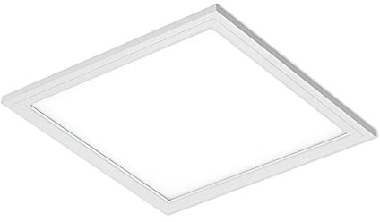 BRILONER - LED Deckenlampe ultraflach, neutralweiße Lichtfarbe, 12 Watt, 1300 Lumen, Lampe, Deckenleuchte, Wohnzimmerlampe, LED Panel, Küchenlampe, Deckenbeleuchtung, 29,5x29,5x5,5 cm, Weiß