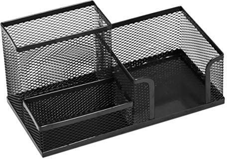 Leviatan Organizer da scrivania, portapenne, portapenne da scrivania, scaffale da ufficio con porta banconote in rete, Sable, 205 x 103 x 98 mm