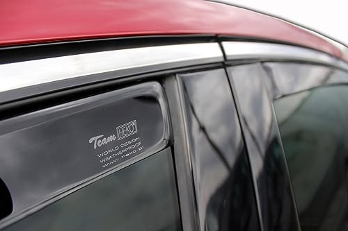 J&J AUTOMOTIVE Windabweiser passend für BMW 2 Series F45 Active Tourer 5-Türer ab 2015 4tlg, Heko Regenabweiser Vorne Hinten Getönt Dunkel Passform