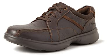 Clarks Bradley Walk Oxford-sko för män, BRUN, 47 EU