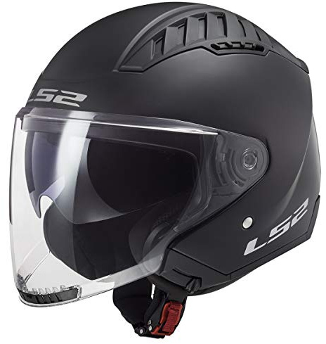 LS2 Helmets Copter Open Face Helmet (Matte Black - Large)