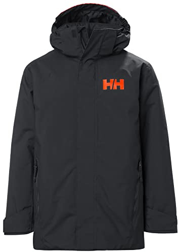 Helly Hansen Alpha 3.0 Jacket, Chaqueta De Pluma Para Acampada Y Marcha Niño Unisex Youth, Negro (Black), 8