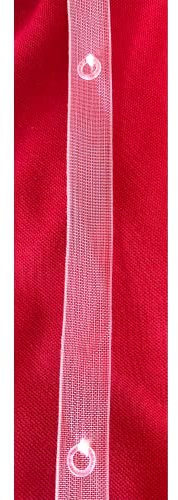Nastro Fettuccia Con Ponticelli Per Tende A Pacchetto, Spessore 17 Mm Da Cucire- Trasparente Ulteriore Metratura Contattare (10 Metri)