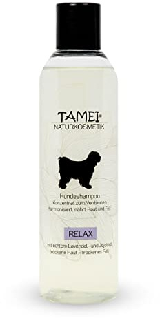 Tamei Bio Shampoo Relax für Hunde - Langhaar, Locken und Kurzhaar - 250 ml (Relax Lavendel) - vegan - natürlich biologisch