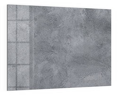DEQORI Glas-Magnettafel | 120x90 cm groß | Motiv Betonstruktur im Detail | Memo-Board aus Glas | Magnetboard inkl. Magnete, Stift & Tuch für Küche & Büro | Tafel magnetisch & beschreibbar