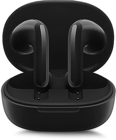 Buds 4 Lite, Auriculares Inalambricos Bluetooth Deportivos 5.3 en estéreo con cancelación de Ruido, 20 Horas de batería con Estuche de Carga, Latencia de Baja, Conexión Inteligente (Negro)