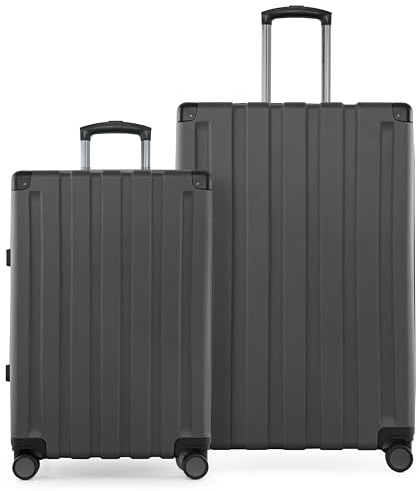 Hauptstadtkoffer Q-Damm - 2er Kofferset, Trolley-Set, TSA, Rollkoffer, Reisekoffer, (M & L), Graphite