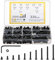 woshilaoDS 320 Pcs M5 Nuts and Bolts Set, M5 Bolts and Nuts Set, Round Head Hexagon Socket Screws Sets, Hex Machine Screws, Hex Socket Button Head Bolt Kit