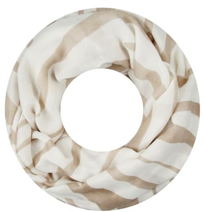 Majea Damen Loop Schal Schlauchschal Halstuch (880022) (beige 29)
