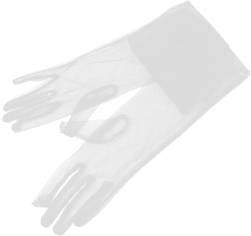 GALPADA 1paar Damen Tüll Handschuhe Ultra Lange Hochzeits Und Partyelegante Handschuhe Hautfreundlich Und Romantisch Für Hochzeiten Feiern Und Besondere Anlässe