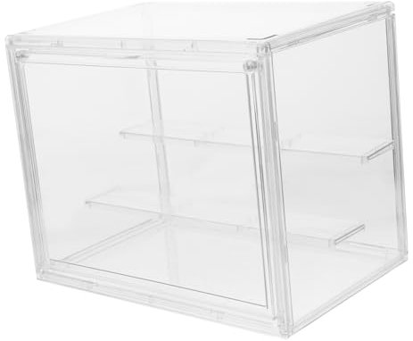 Cabilock Doll Display Case Transparente Vitrine Für Figuren Mit Verstellbaren Fächern Zur Aufbewahrung Und Präsentation Von Sammlerstücken Miniaturfiguren Und Puppen Modell