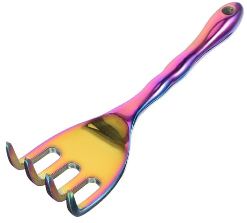 Uonlytech 5 Pièces Râteau de Jardinage à Quatre Griffes Mini râteau cultivateur râteaux Para Outillage de Jardin Outils de Jardin râteau en métal pour Le Jardinage Petit râteau de Jardin
