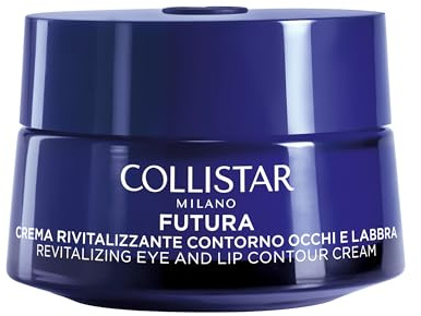 Collistar Futura Crema Contorno Occhi e Labbra Anti-Età, Crema Rivitalizzante Illuminante, Anti-Rughe, Senza Siliconi, con Peptidi Vegetali e Antiossidanti, Dermatologicamente Testata, 15 ml