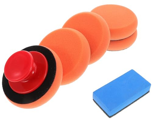 Gogogmee Spugna Lucidante Per Auto Applicatori Cera in Spugna Tamponi Lucidanti Per Rimozione Cera Lucidatura Veicoli Pulizia Superfici Veicolo Adatto Vari Modelli Auto Compatibile Tipi