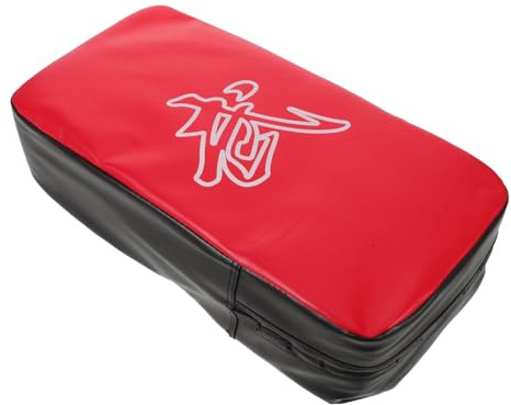 ARTSEWPLY Cible de Pied Taekwondo Épaisse PU pour Entraînement Kickboxing et Boxe Protection Impact Confortable pour Adultes et Garçon Fille Équipement de Combat Rouge