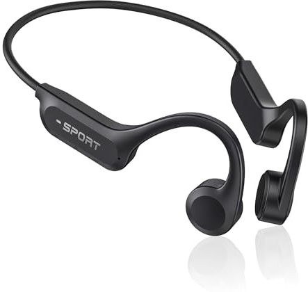 NUASI Cuffie a Conduzione Ossea Bluetooth 6.0 | Open Ear Auricolari Cuffie Sportive Senza Fili con 10 Ore di Autonomia, IPX6, Leggere per Corsa, Ciclismo, Allenamento