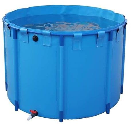 EBZFASO Piscina Fuori Terra, Piscina Rotonda for laghetto for Pesci in Tela Fuori Terra(1.8x1m)