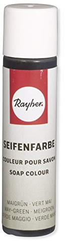 Rayher Hobby 34246412 Seifenfarbe, 10 ml, geruchsneutral, 100% vegan, schadstofffrei und ökologisch abbaubar, im wiederverschließbaren Kunststofffläschchen mit Schraubdeckel, gut dosierbar, maigrün