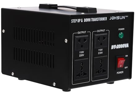 Transformador de tensión de núcleo toroidal de 110 V a 220 V, convertidor step up down, enchufe 220 a 110 V, inversor de vatios
