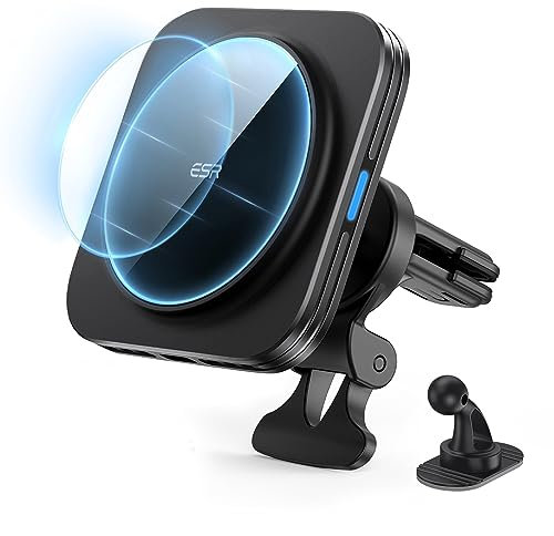ESR 15W für Magsafe Autohalterung mit Ladefunktion, Handyhalterung Auto Ladegerät, Magnet Kabellose Handyhalterung Auto mit Ladefunktion für iPhone Air/17/16/15/14/13/12, Galaxy S25, Schnellladung